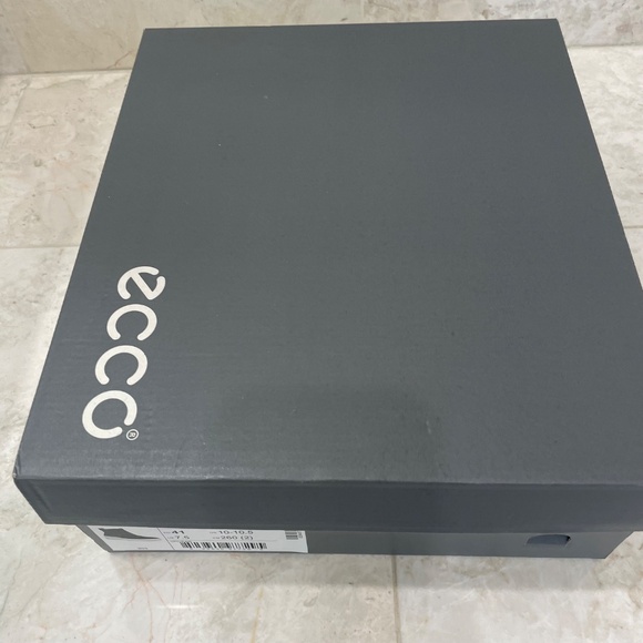 ECCO {41} Ankle Boots Navy Blue White Wedge "Night Sky" - Picture 9 of 9